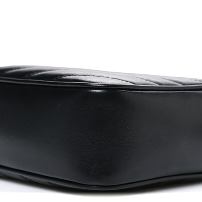 Saint Laurent Calfskin Matelasse Monogram Lou Camera Bag Black 10 of 11