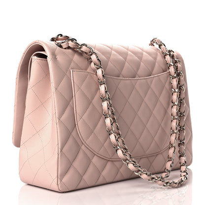 Chanel Caviar Quilted Maxi Double Flap Light Beige 2 of 10