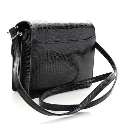 Hermes Lizard Mini Sac Roulis Black 3 of 10