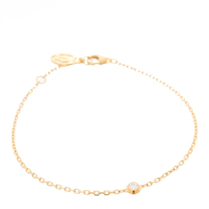 Cartier 18K Yellow Gold Diamond SM D'Amour Bracelet 1 of 5