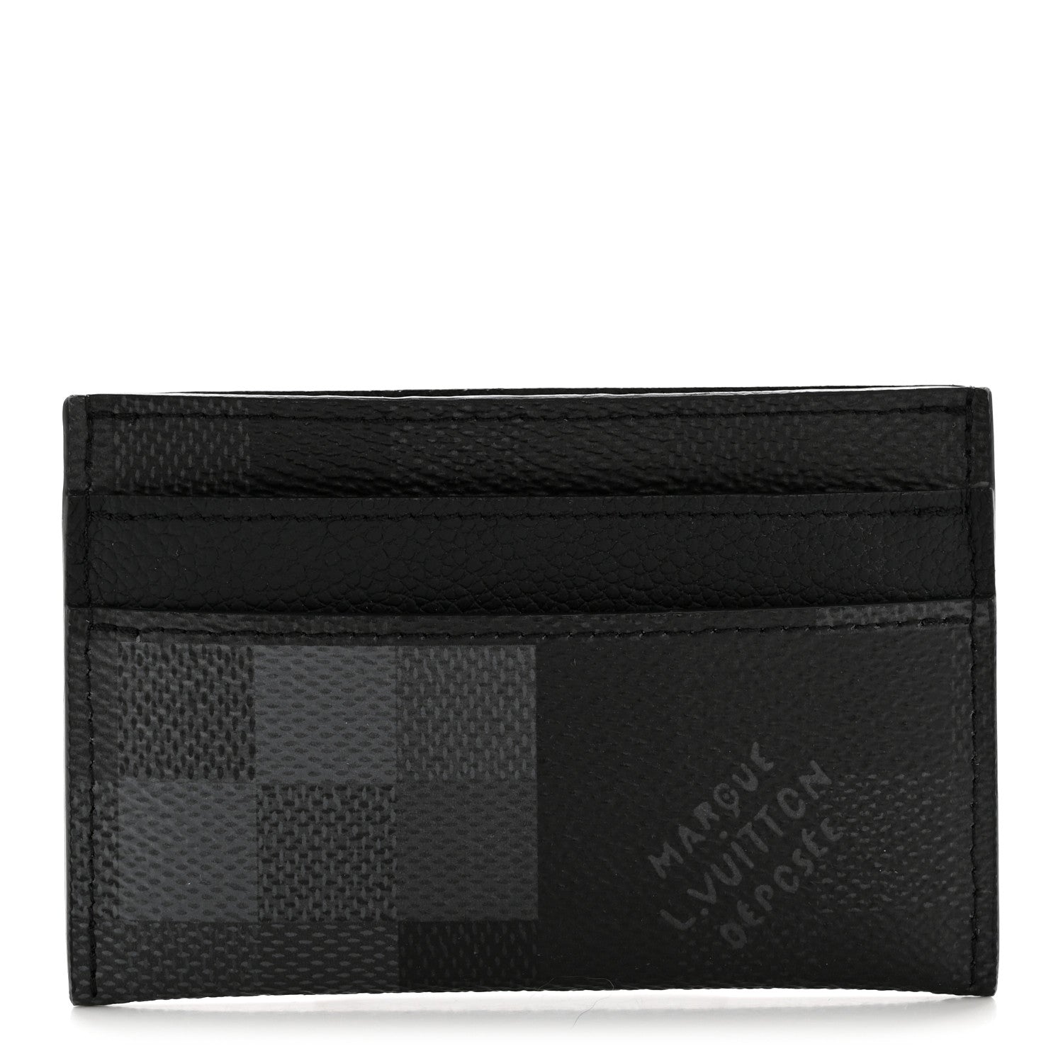 Louis Vuitton Damoflage Double Card Holder Black 1 of 7