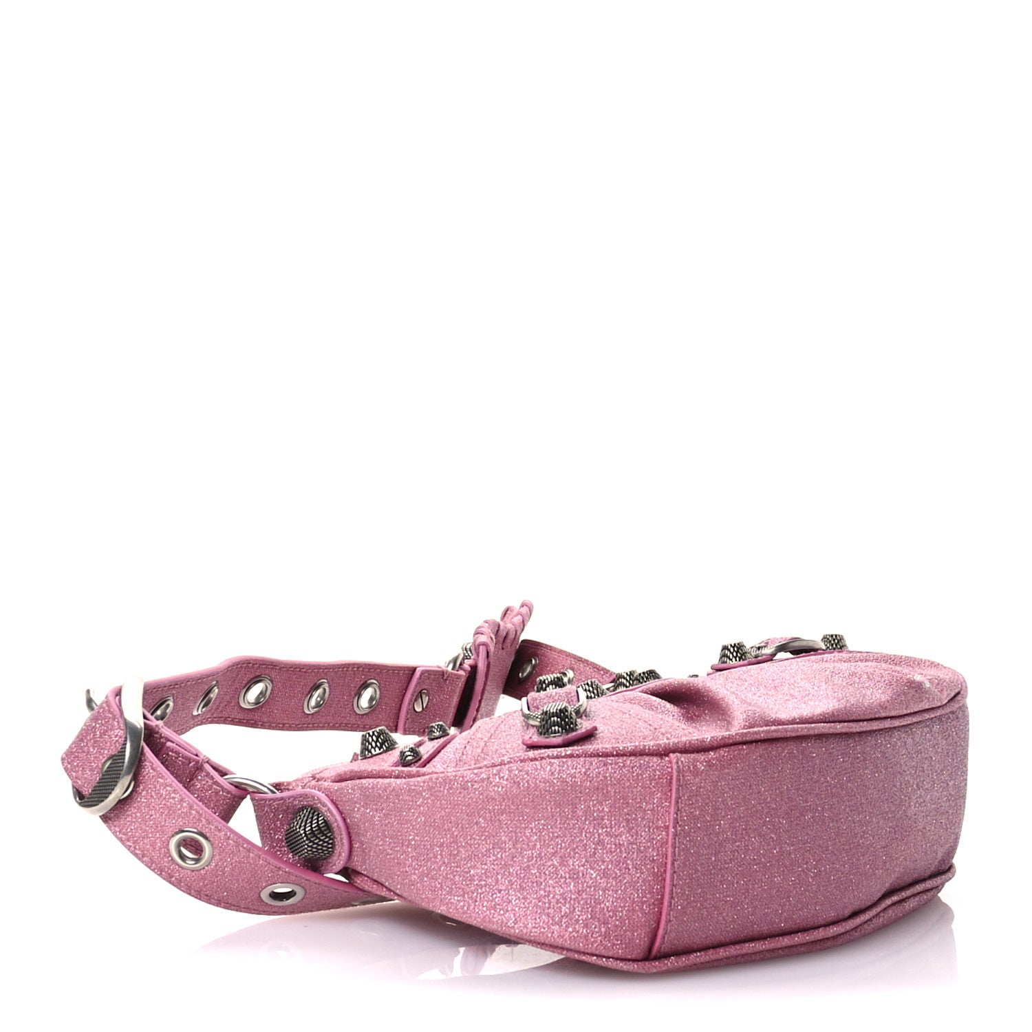 Balenciaga Sparkling Fabric Le Cagole Shoulder Bag XS Sweet Pink 5 of 12