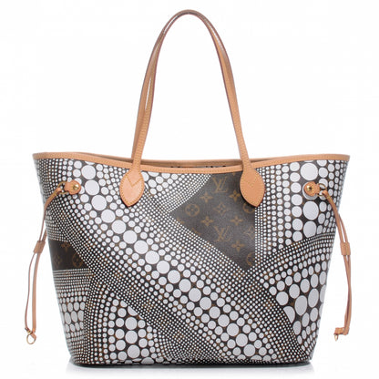 Louis Vuitton Monogram Kusama Waves Neverfull MM White 1 of 7