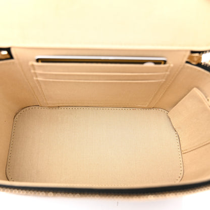 Chanel Lambskin Quilted Pearl Crush Small Vanity Case With Chain Black 5 of 10