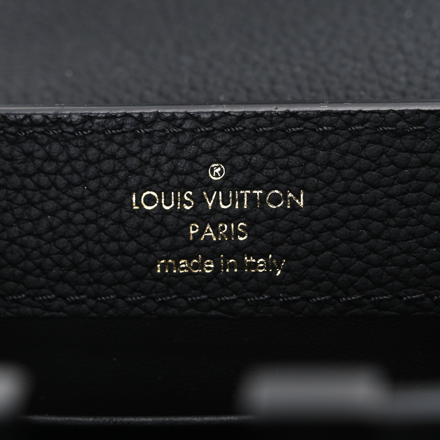 Louis Vuitton Matte Taurillon Capucines East West Mini All Black 6 of 9