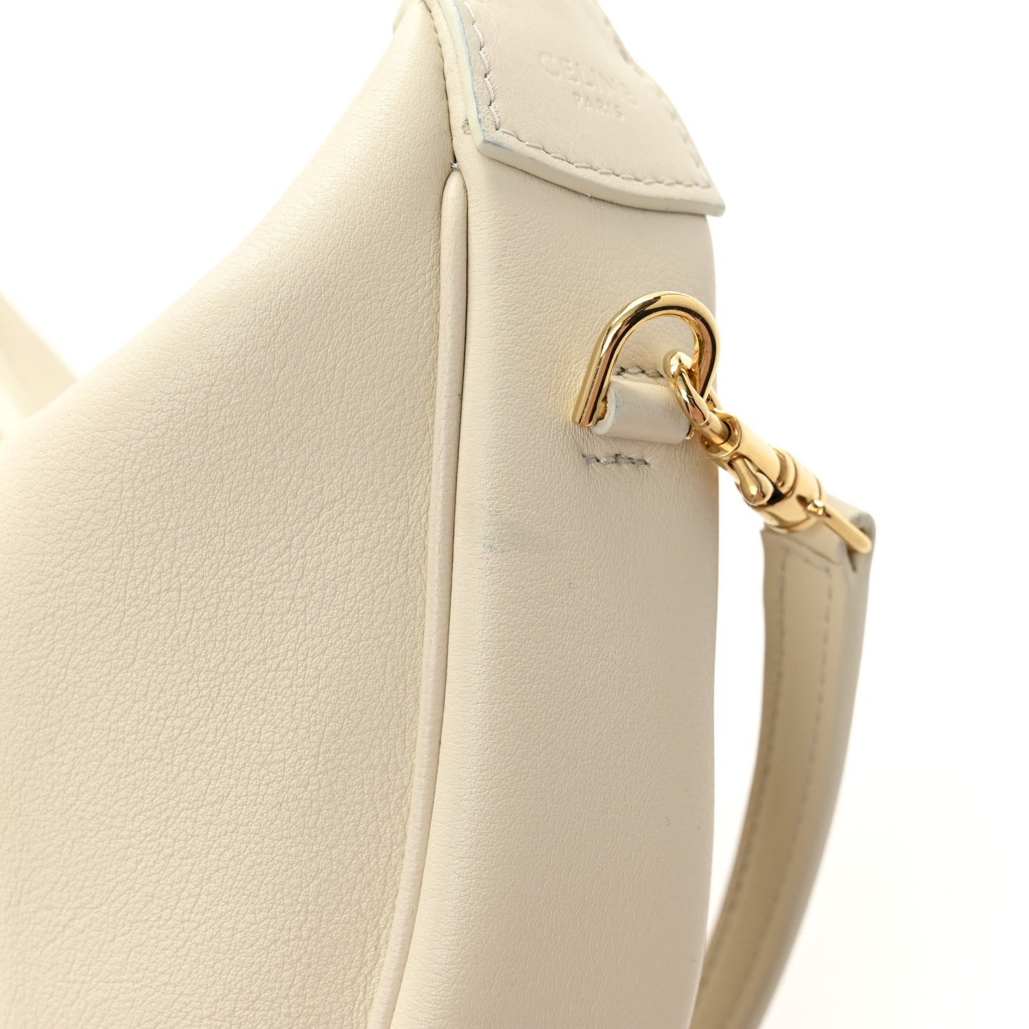 Celine Supple Grained Calfskin Teen Lulu Shoulder Bag Rice 13 of 14