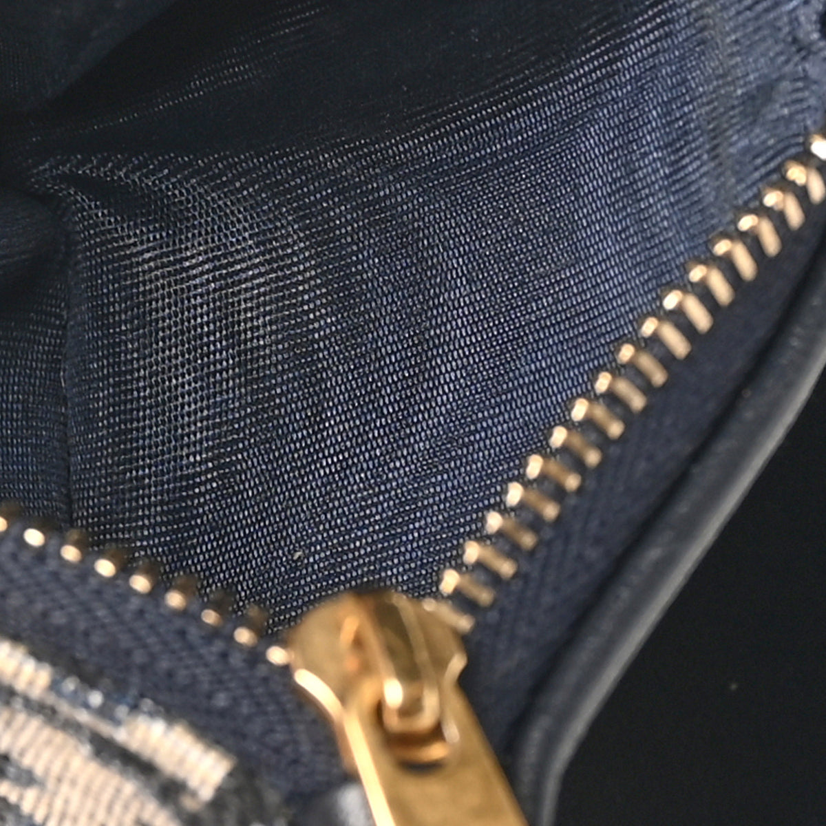 Oblique Saddle Lotus Wallet Blue