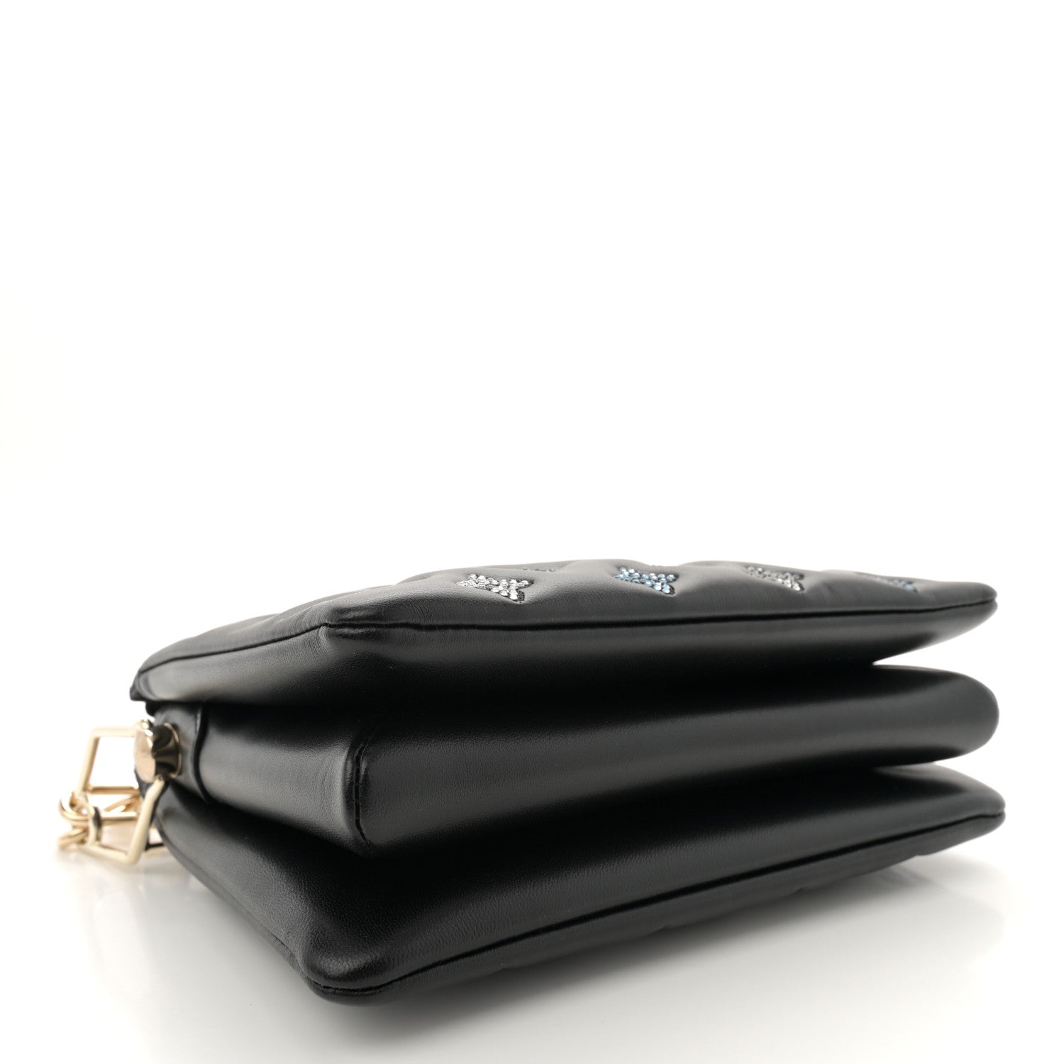 Louis Vuitton Lambskin Swarovski Crysta Embossed Monogram Coussin BB Black 4 of 10