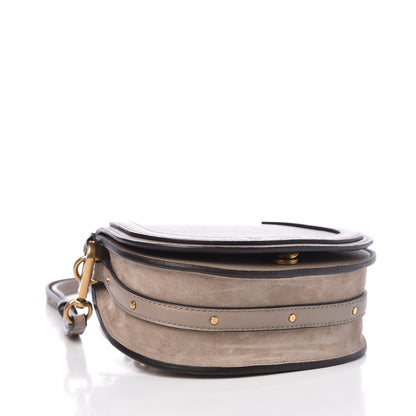 Chloe Calfskin Suede Small Nile Bracelet Bag Motty Grey 5 of 8