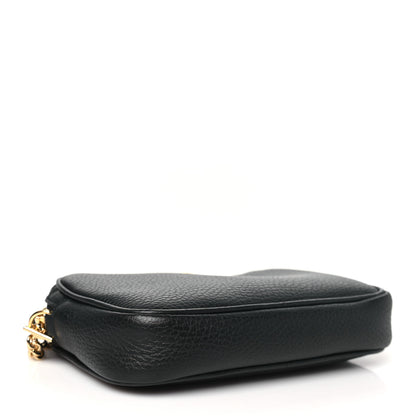 Gucci Dollar Calfskin Super Mini GG Marmont Chain Shoulder Bag Black 4 of 10