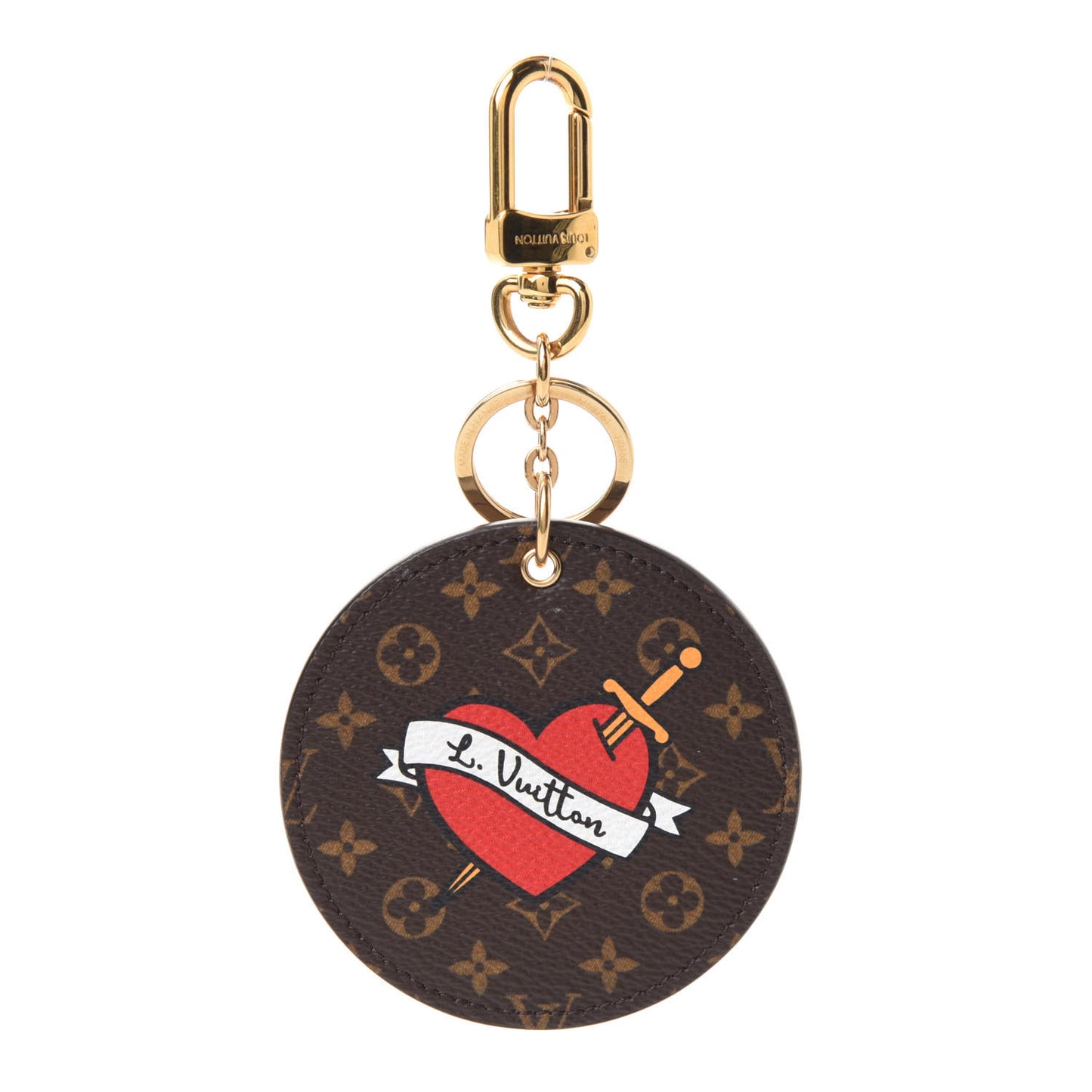 Monogram Stories Bag Charm Key Holder