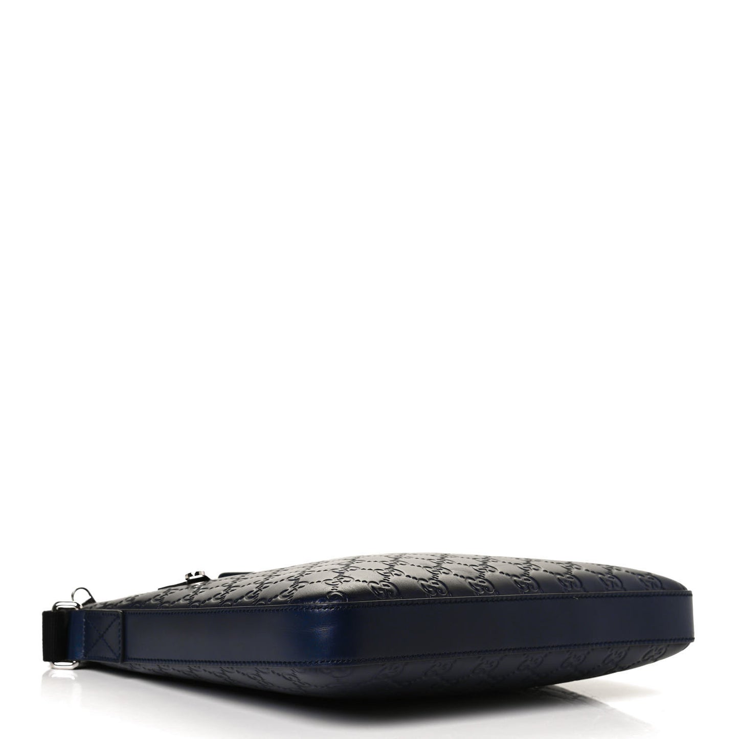 Guccissima Signature Medium Flat Messenger Bag Blue