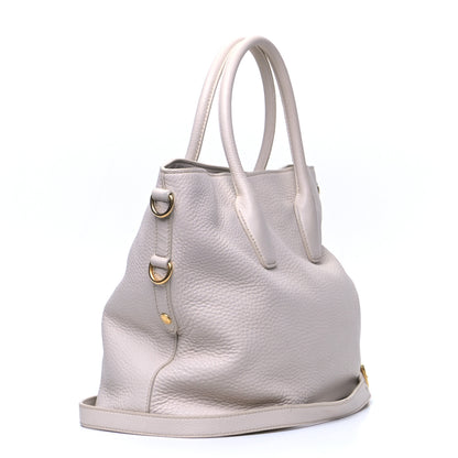 Prada Vitello Daino Shopping Tote Pomice 2 of 7