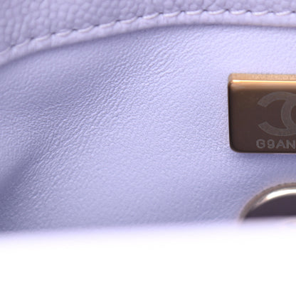 Chanel Caviar Quilted Extra Mini Coco Handle Flap Light Purple 7 of 12