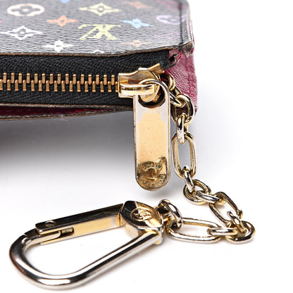 Louis Vuitton Monogram Multicolor Key Pouch Black Grenade 9 of 9