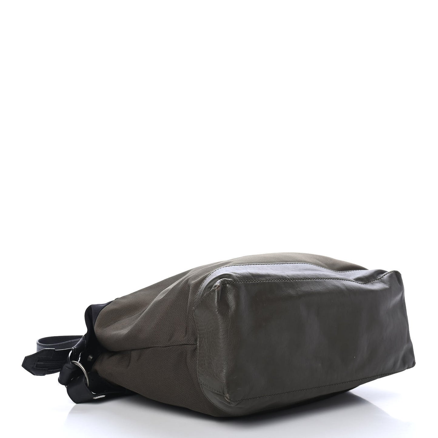 Canvas Calfskin Day Messenger Vert Militaire