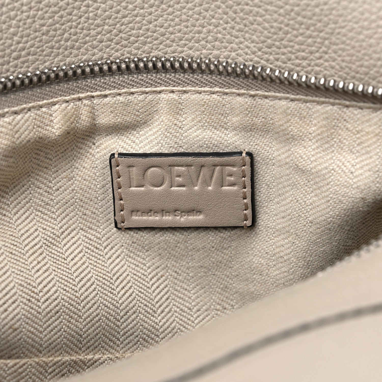 Loewe Calfskin Small Puzzle Bag Light Oat 6 of 18