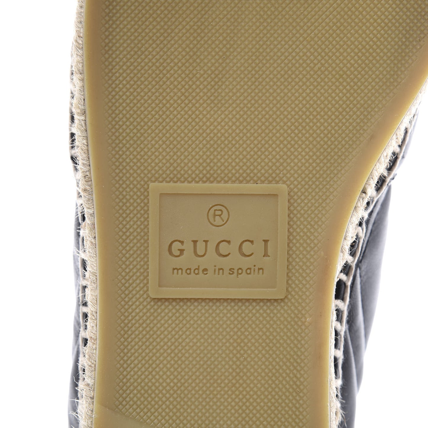 Nappa Matelasse GG Marmont Espadrilles 37 Black