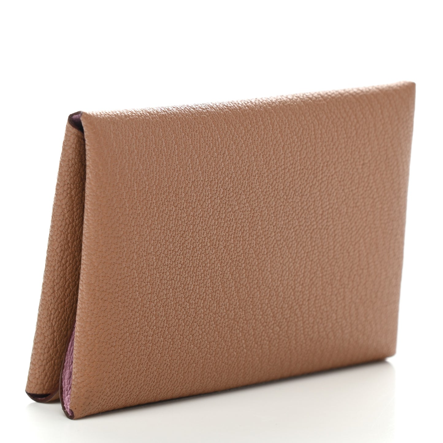 Chevre Mysore Verso Calvi Duo Card Case Quebracho Mauve Sylvestre