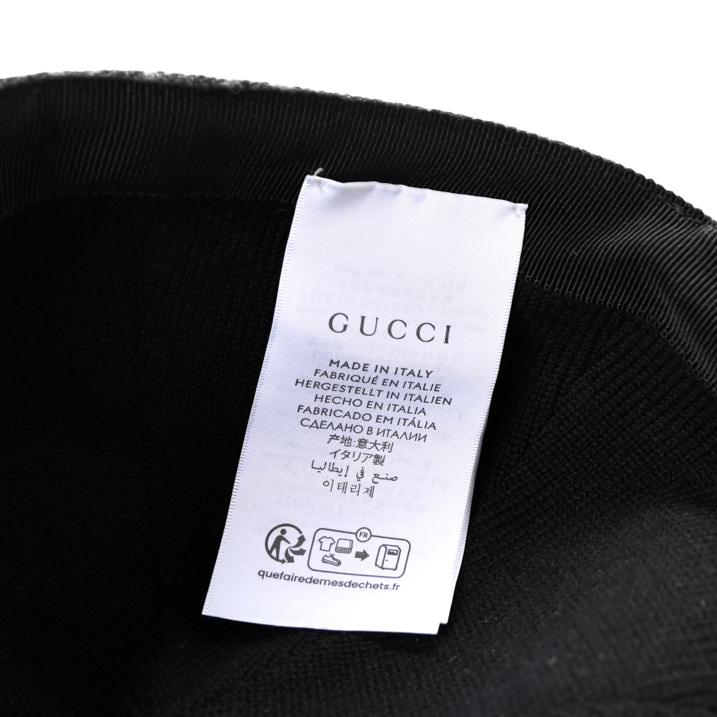 Covered Wool GG Monogram Baseball Hat L Grey Dark Grey Black