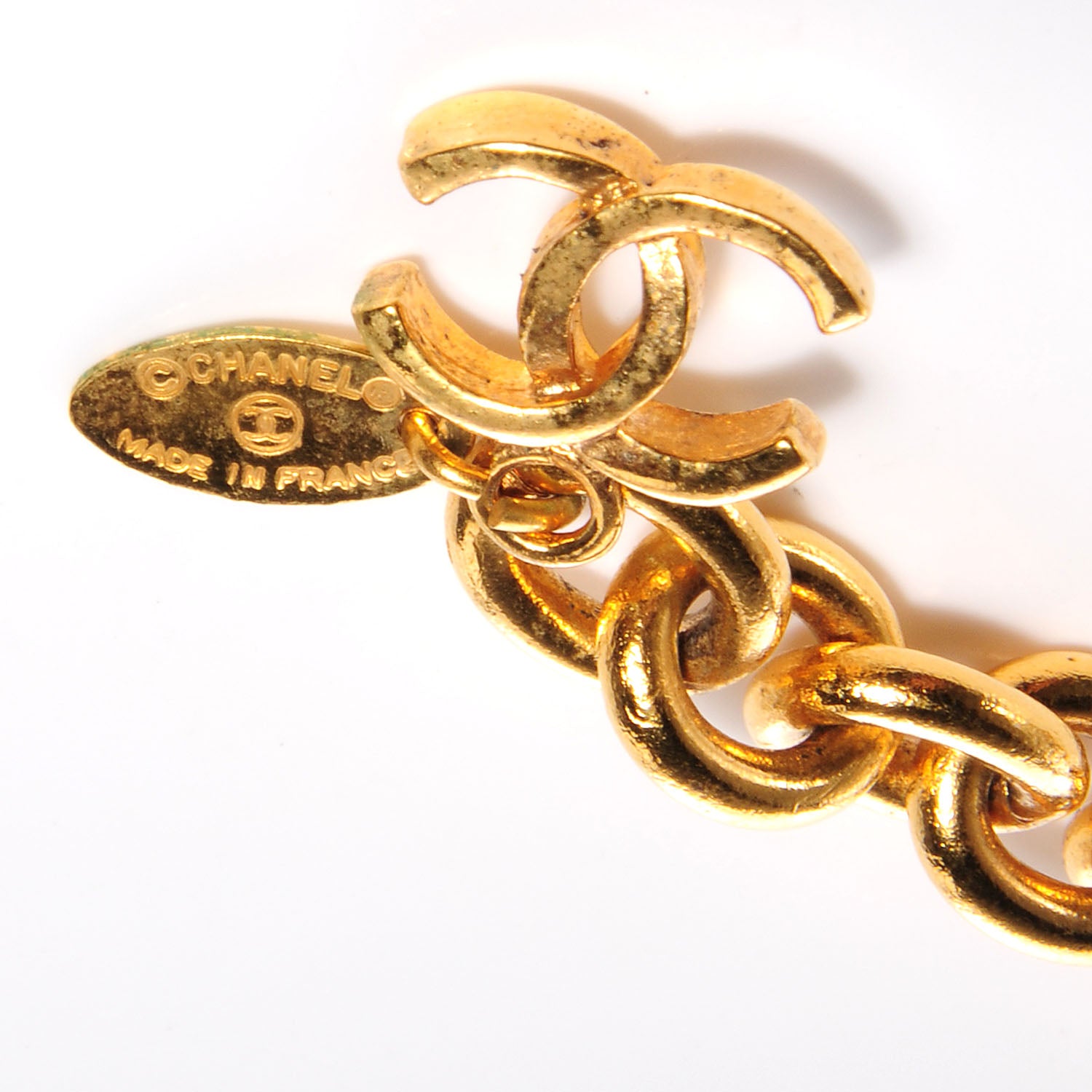 Chanel Quilted CC Chain Belt Gold 3 of 6