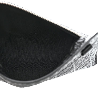 Loewe Calfskin Embossed Medium Repeat T Pouch Black 5 of 6