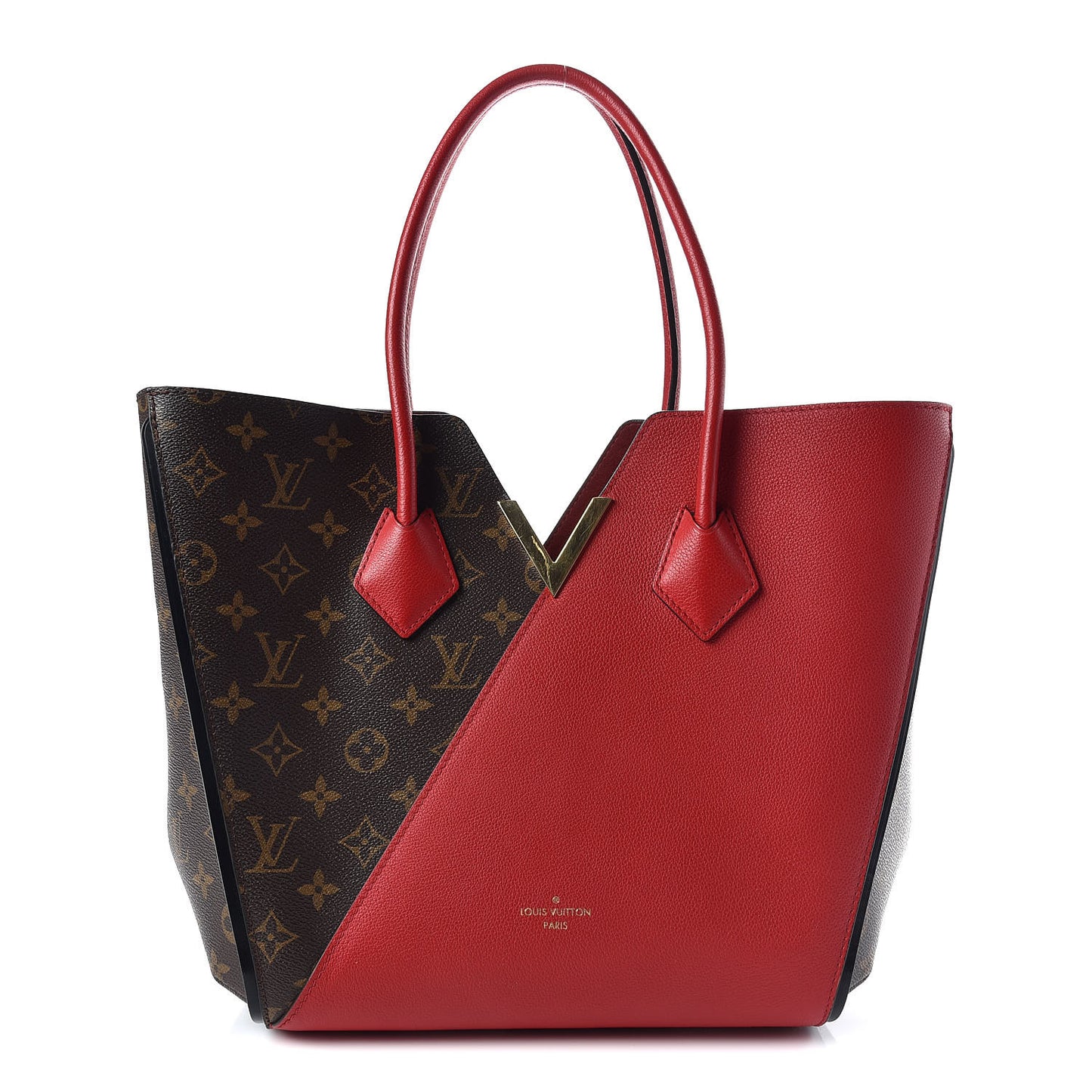 Calfskin Monogram Kimono Tote Cherry