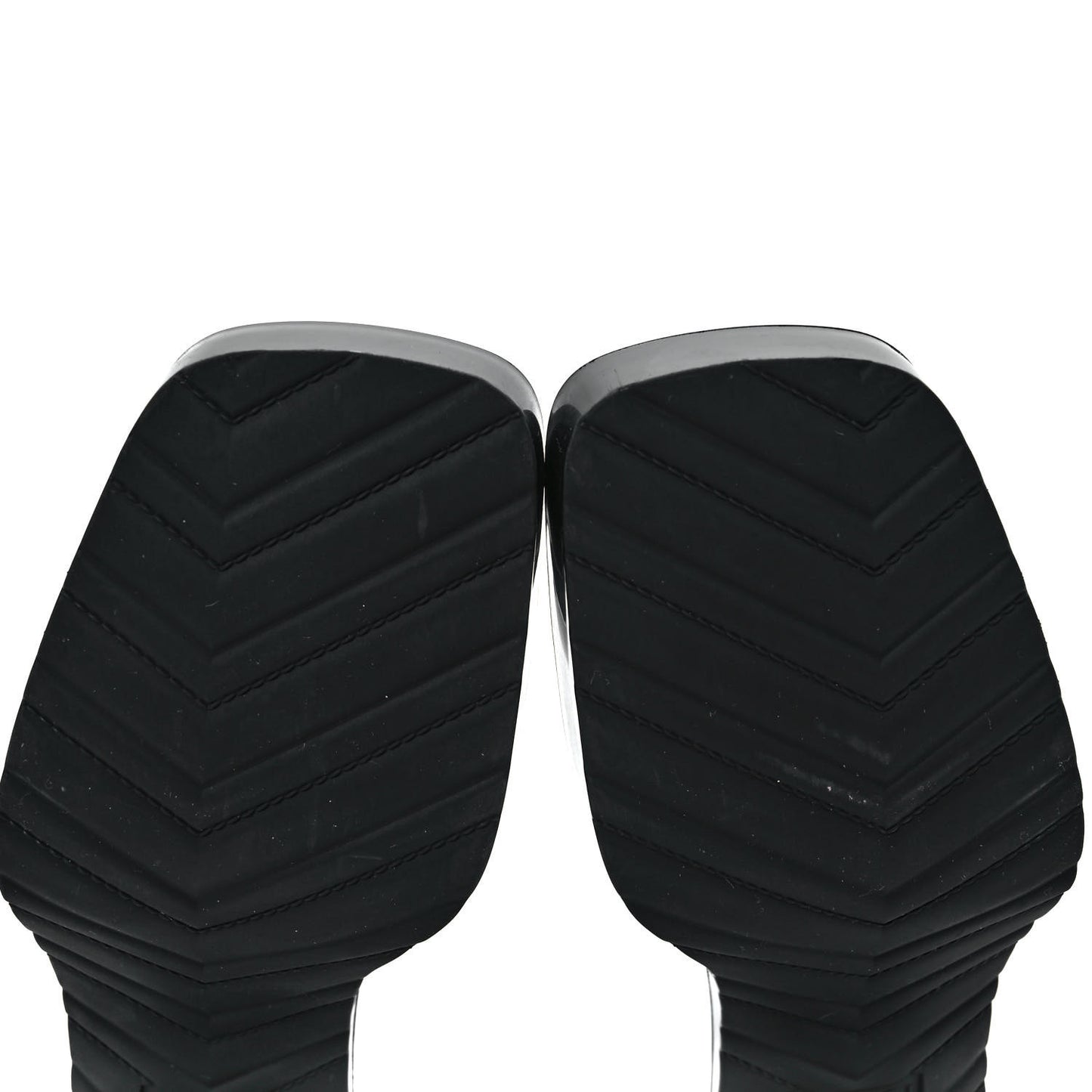 Rubber Gucci Logo Womens Platform 20/60mm Slide Sandals 39 Black