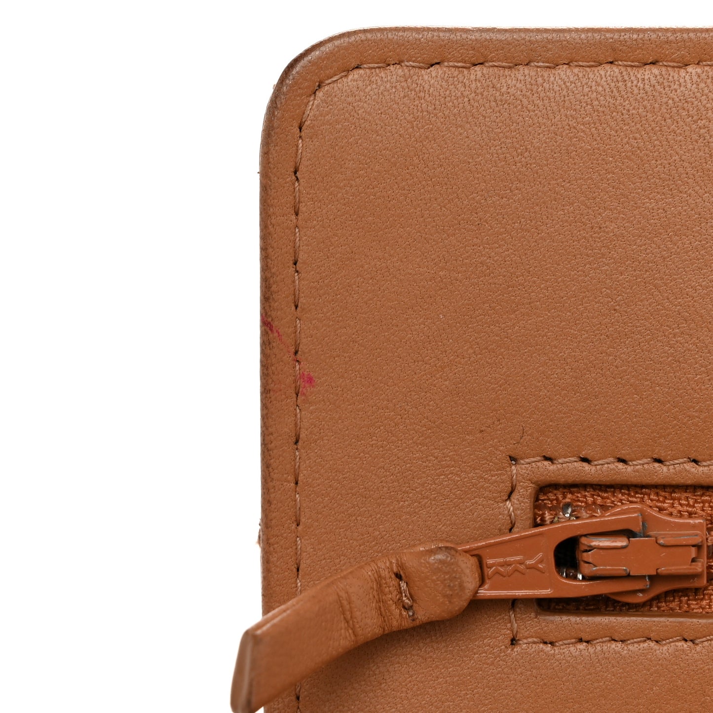 Lambskin Quilted Trendy CC Wallet On Chain WOC Camel