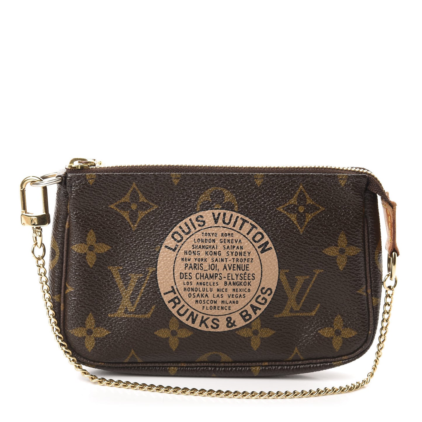 Monogram Complice Trunks and Bags Mini Pochette Accessories Beige
