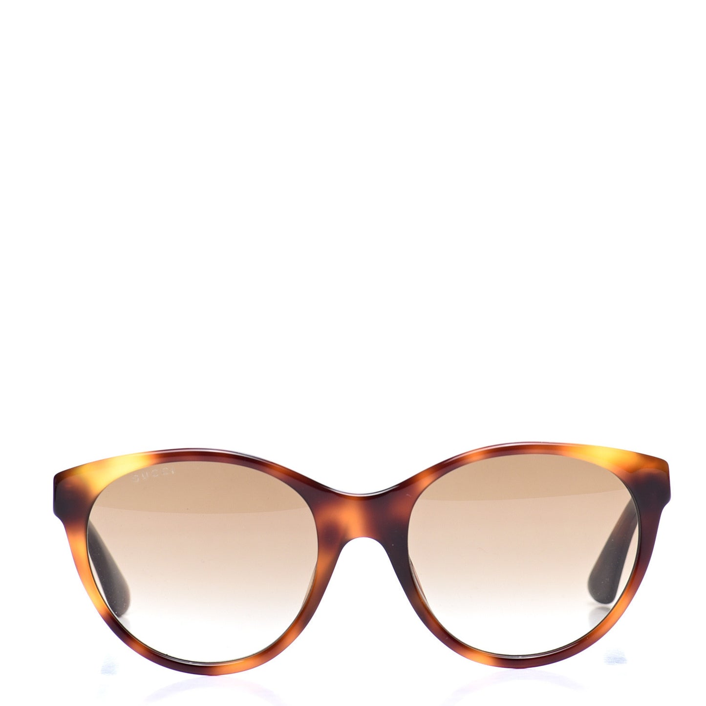 Round Frame Crystal Sunglasses GG 0419S Tortoise