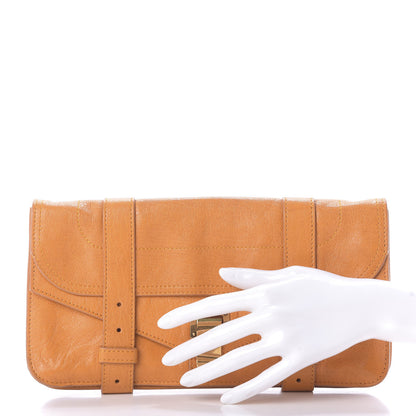 Proenza Schouler Lambskin PS1 Pochette Clutch Saffron 2 of 10