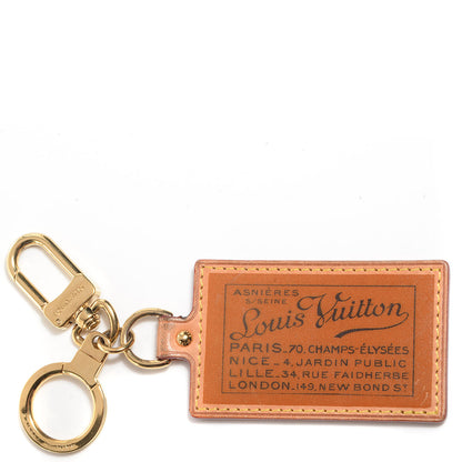 Louis Vuitton Vachetta Labels Key Ring Rusty 1 of 8