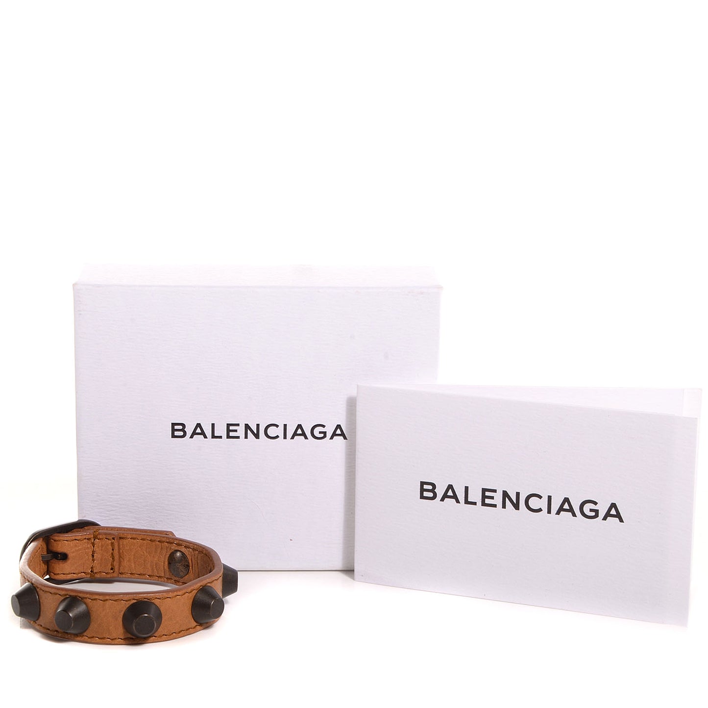 Agneau Arena Classic Hardware All Stud Bracelet Cumin Size Medium