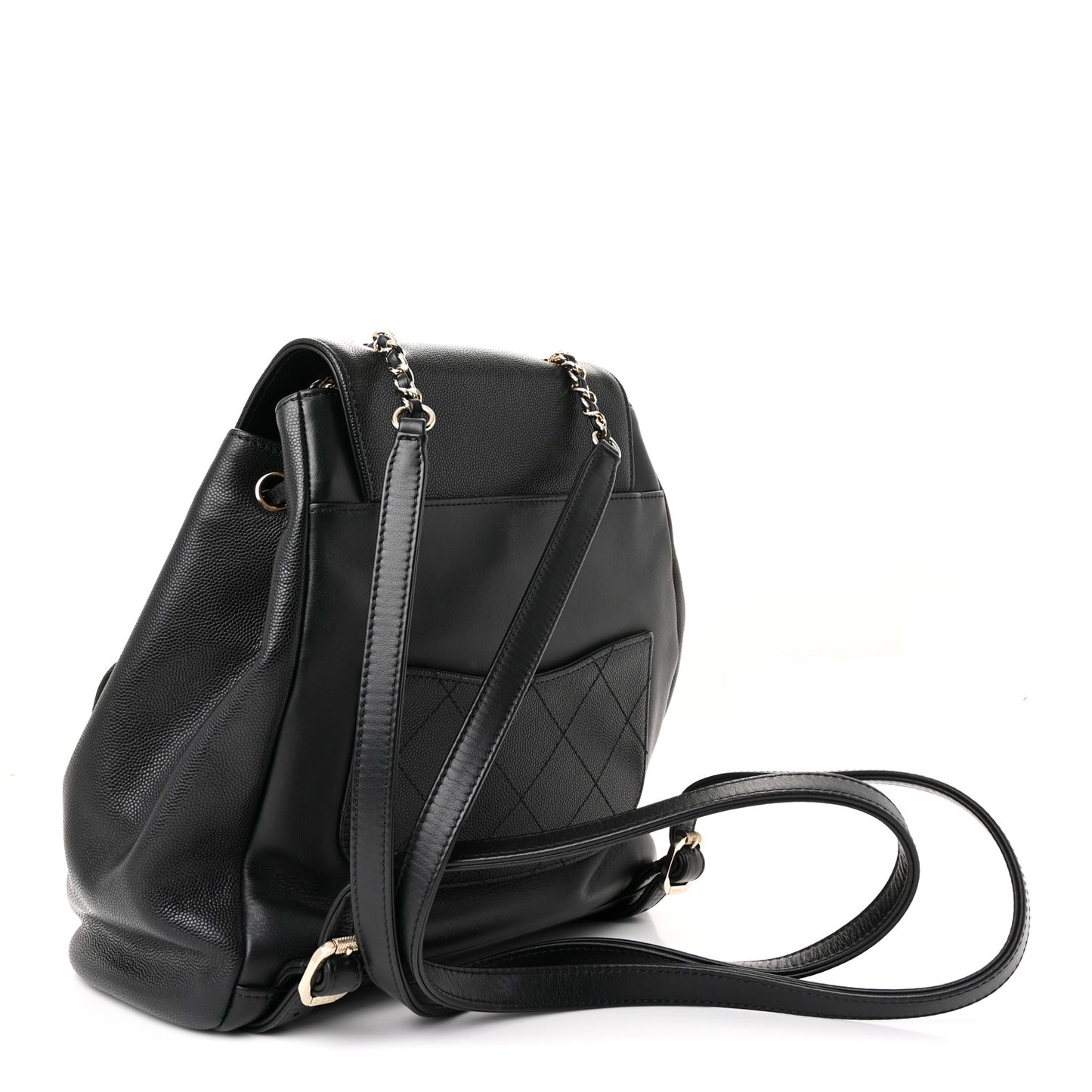 Caviar Quilted Business Affinity Backpack Black