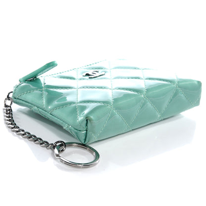 Chanel Patent Key Holder Case Green 4 of 8