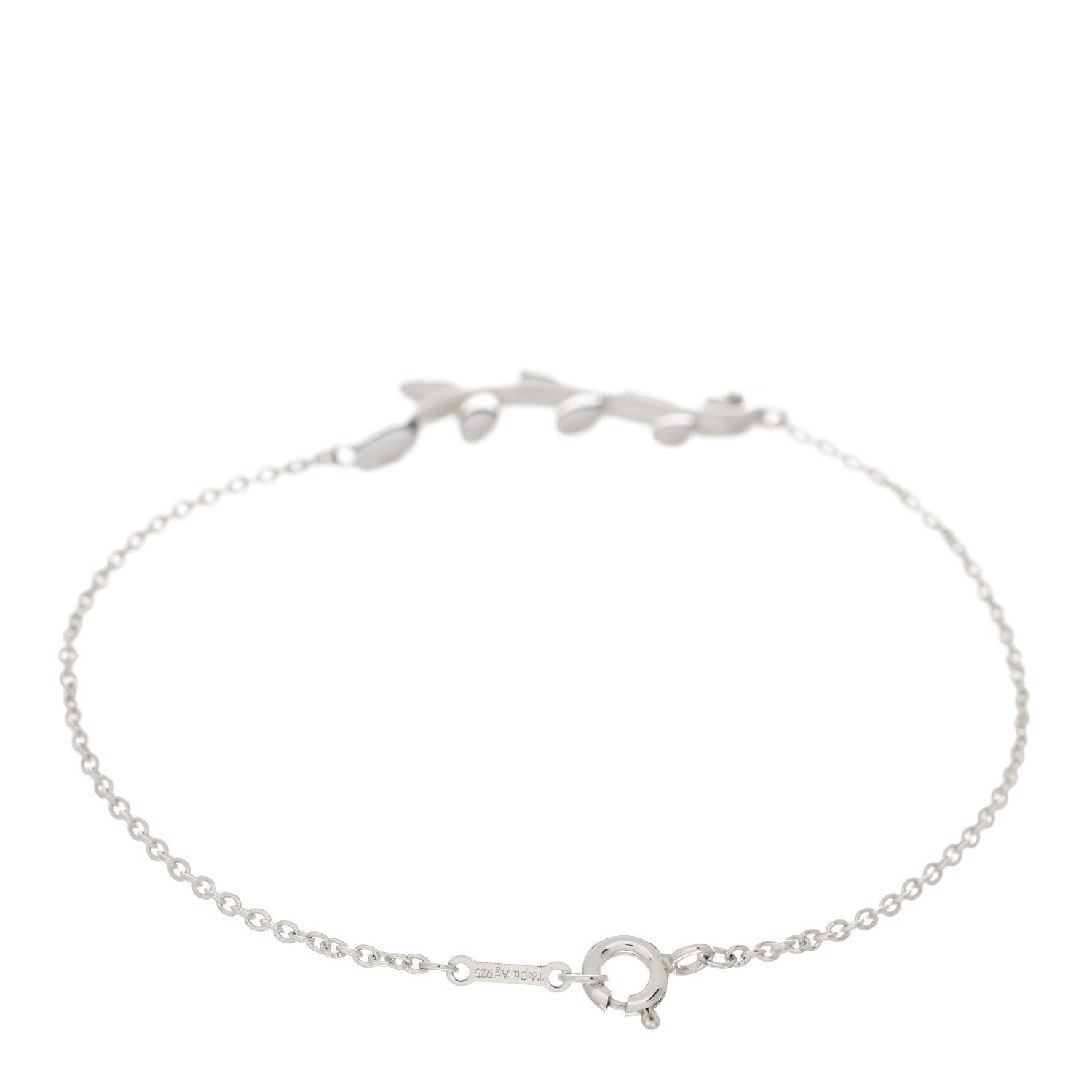 Tiffany Sterling Silver Paloma Picasso Olive Leaf Vine Bracelet 2 of 3