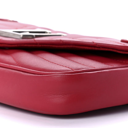 Louis Vuitton Calfskin New Wave Chain Pochette Scarlet 9 of 9