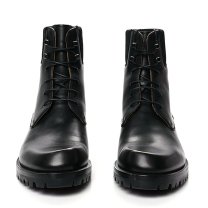 Christian Louboutin Calfskin Mens Trapman Flat Boots 43 Black 2 of 7
