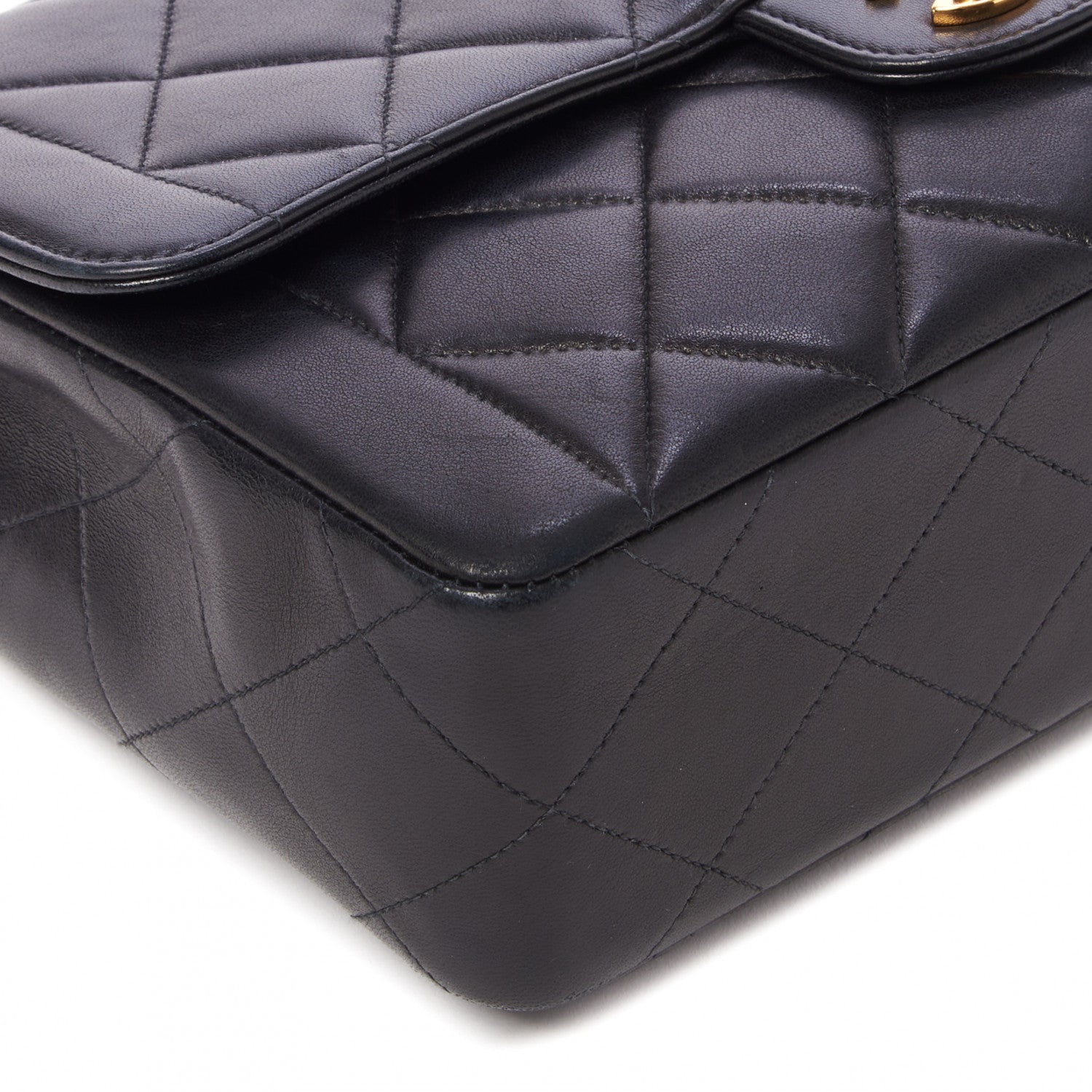Chanel Lambskin Quilted Medium Single Flap Black 5 of 9