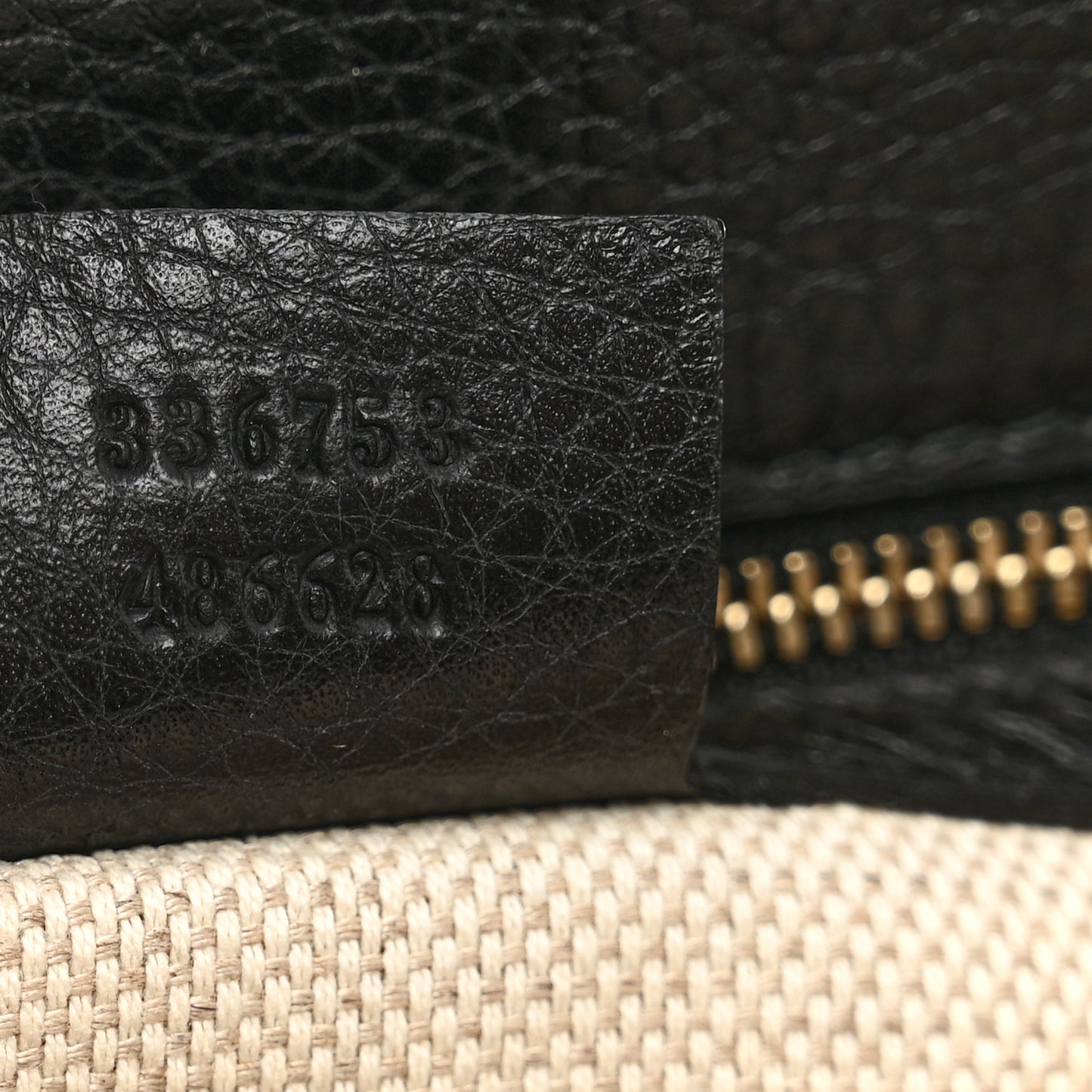 Pebbled Calfskin Medium Soho Clutch Black