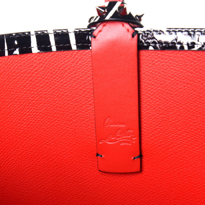 Christian Louboutin Patent Metro Graf Spikes East West Cabata Tote Black 6 of 9