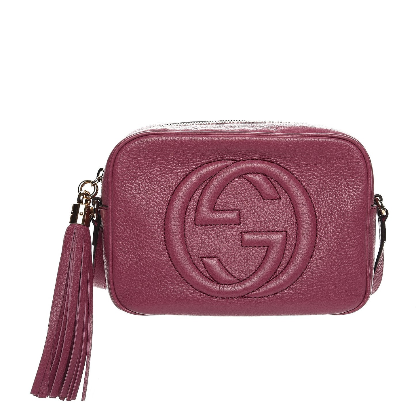 Pebbled Calfskin Small Soho Disco Bag Peonia Flower