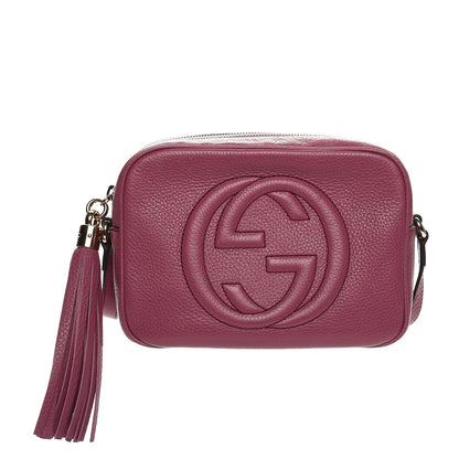 Gucci Pebbled Calfskin Small Soho Disco Bag Peonia Flower 1 of 8