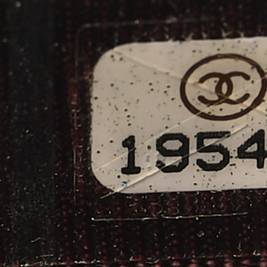 Caviar Quilted Long Flap Wallet Black