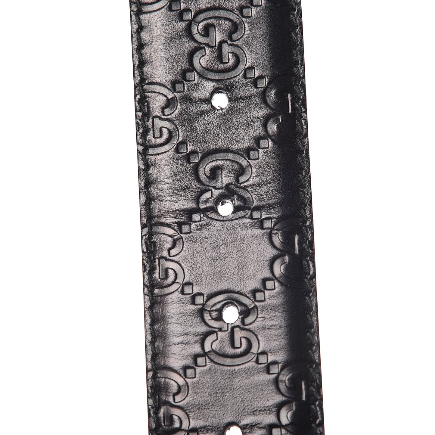 Guccissima Interlocking G Belt 90 36 Black
