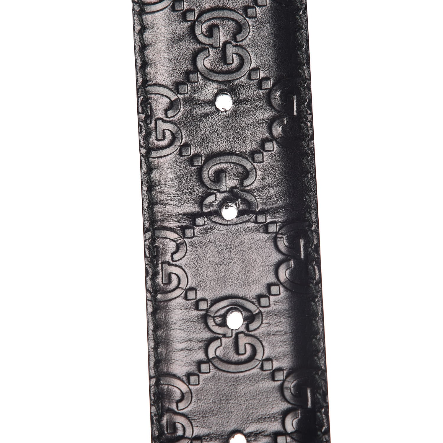 Gucci Guccissima Interlocking G Belt 90 36 Black 6 of 8