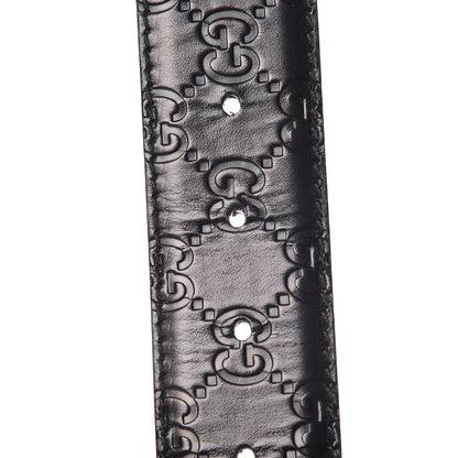 Gucci Guccissima Interlocking G Belt 90 36 Black 6 of 8