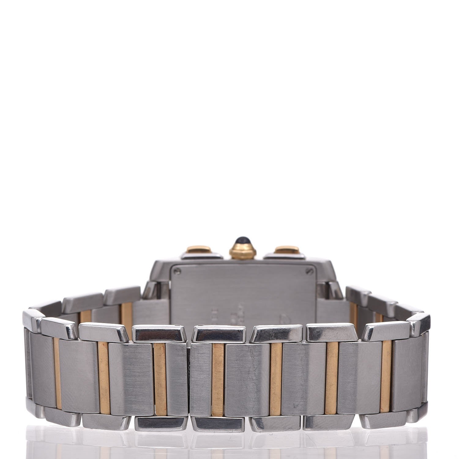 Cartier Stainless Steel 18K Yellow Gold 28mm Tank Francaise Chrono Reflex Quartz Watch 4 of 12