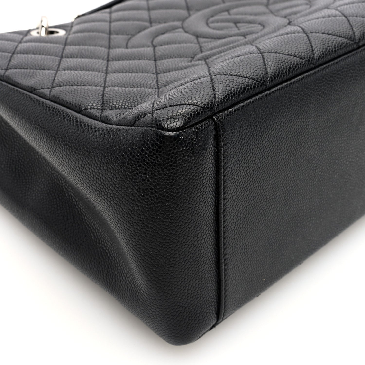 Chanel Caviar Quilted Grand Shopping Tote GST Black 9 of 10
